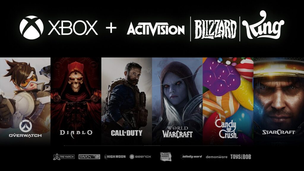 Microsoft's proposed $69 billion acquisition of the renowned gaming publisher (Activision)