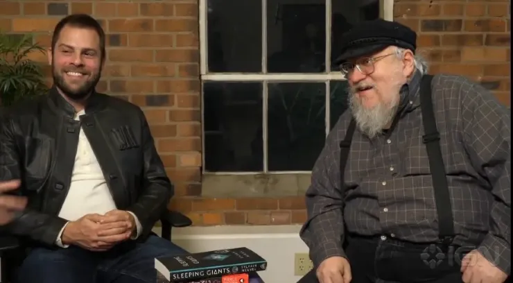 Ryan Condal and George R. R. Martin discussing the show