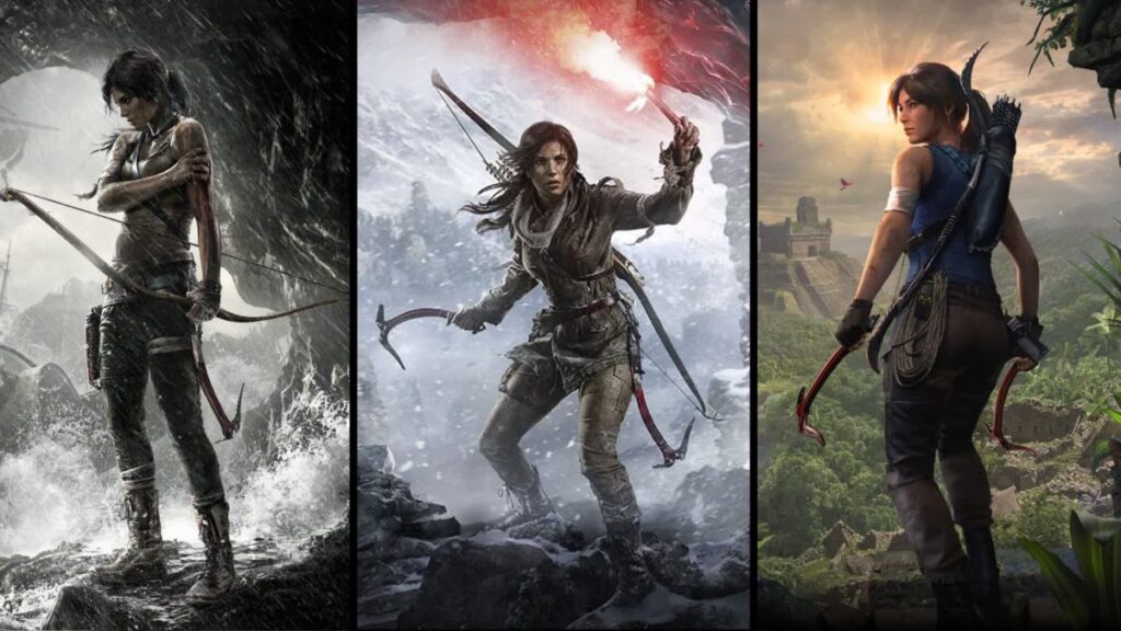 Lara Croft (Square Enix Game Trilogy) - All 3 artworks from Square Enix's "TOMB RAIDER" game trilogy. The 3 arts show the main character LARA CROFT in her journey of survival in dangerous and challenging environments - Mortal Kombat 12?