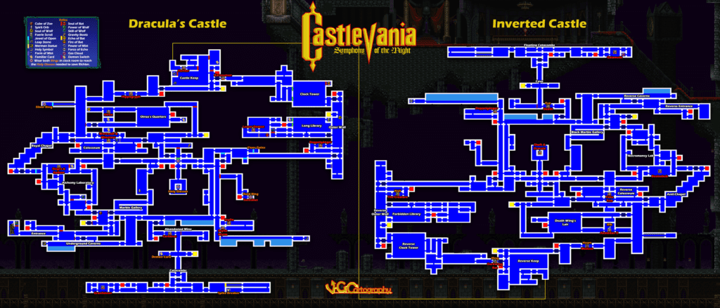 Castlevania Symphony of the Night Map by VGCartography on DeviantArt